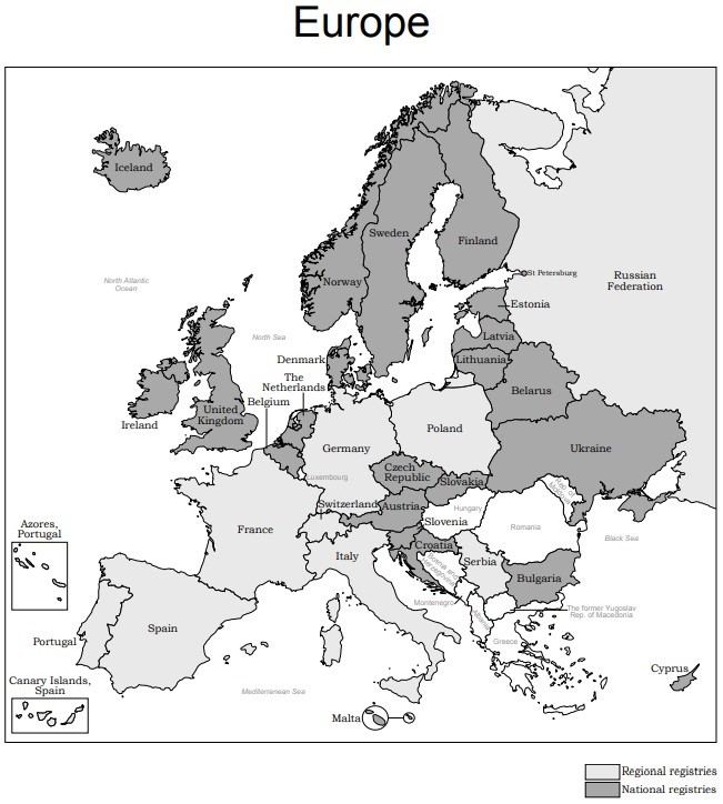 mapa europy