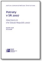 Titulka publikácie - Potraty v SR 2007