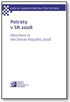 Titulka publikácie - Potraty v SR 2008