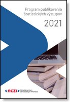 Titulka publikácie - Program publikovania štatistických výstupov 2021