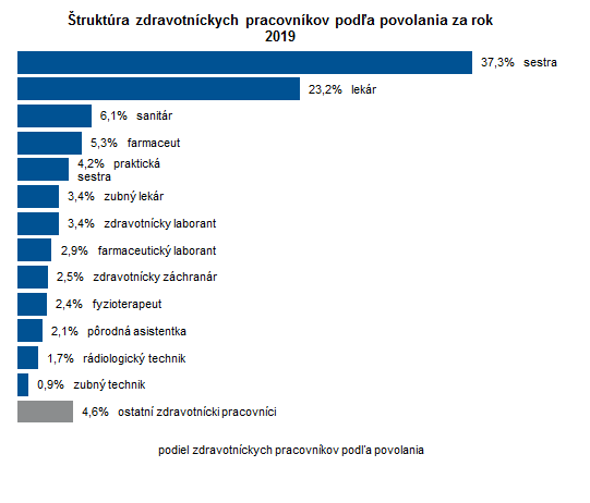 Pracovníci v zdravotníctve Slovenskej republiky v roku 2019 G1