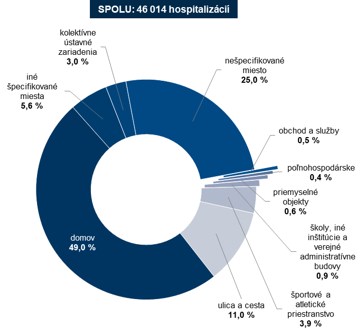 Hospitalizácie na úrazy a ich príčiny v Slovenskej republike 2018 G3